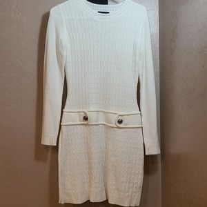 White Long Sleeve Dress